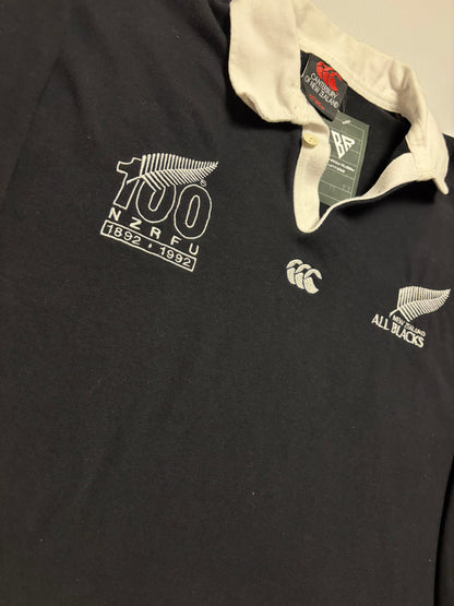 New Zealand All Blacks 1992 100th Anniversary Jersey - Medium