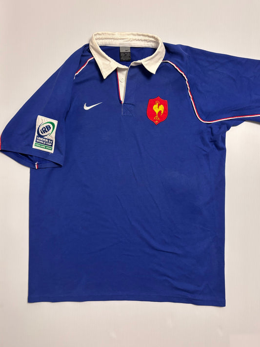 France Matchworn U/21 Jersey 2003 - XL/XXL