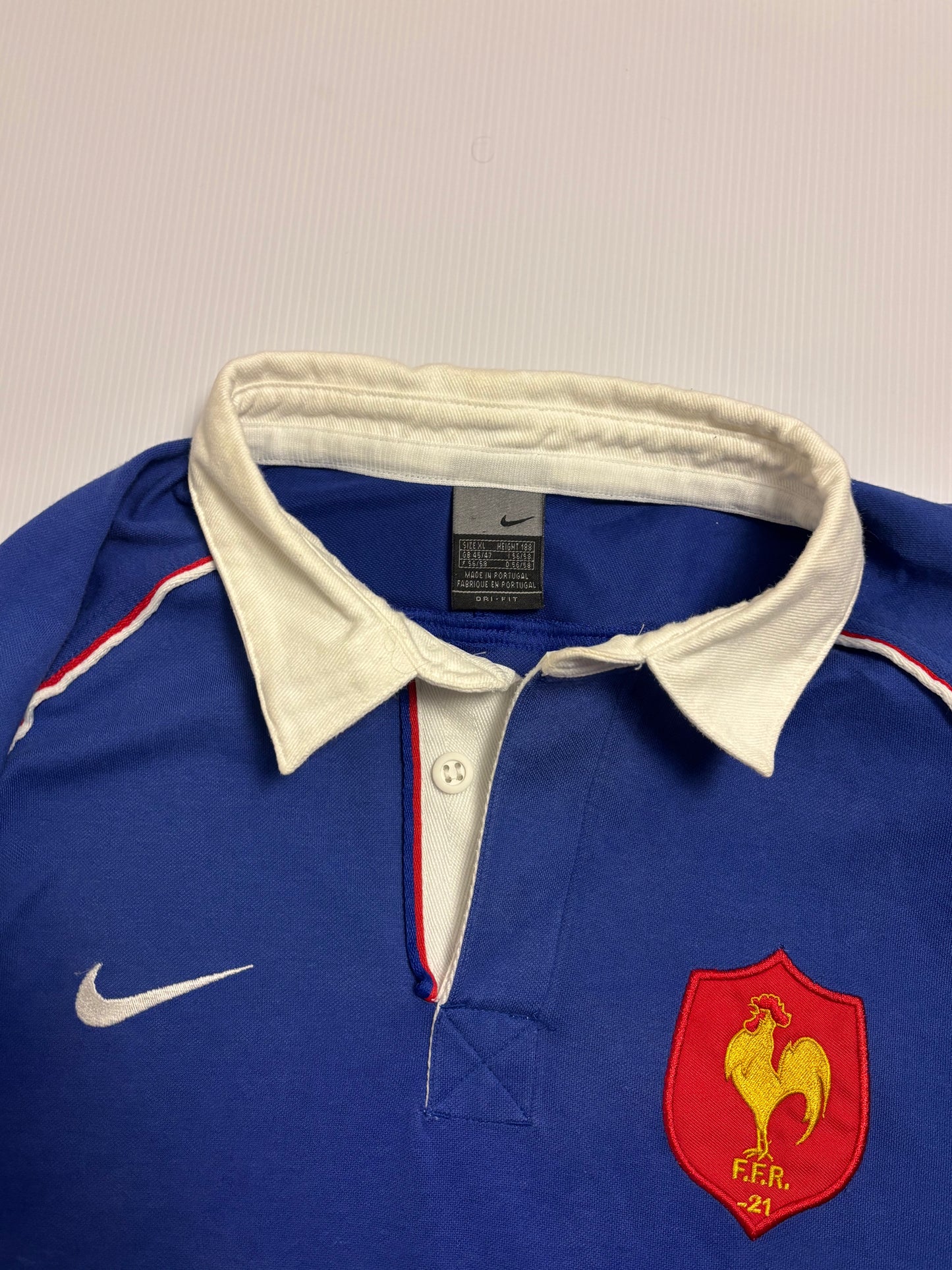 France Matchworn U/21 Jersey 2003 - XL/XXL